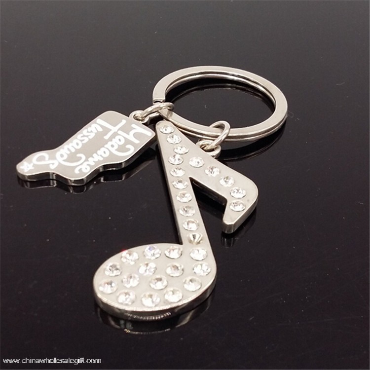 Note Bling Metal keychain