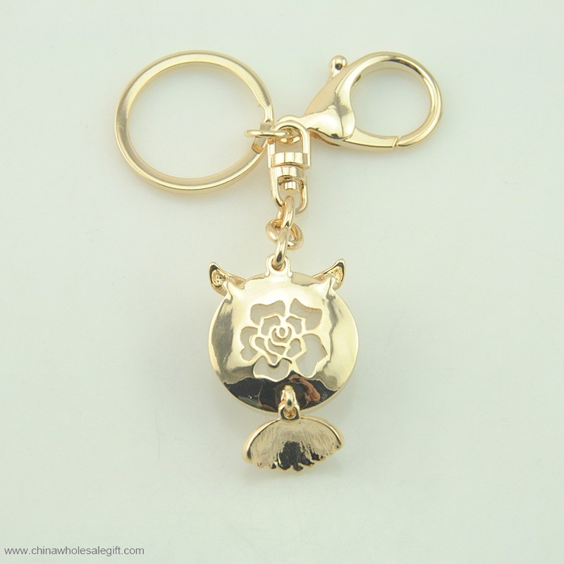 Smycken Harts Owl Formad Nyckelring