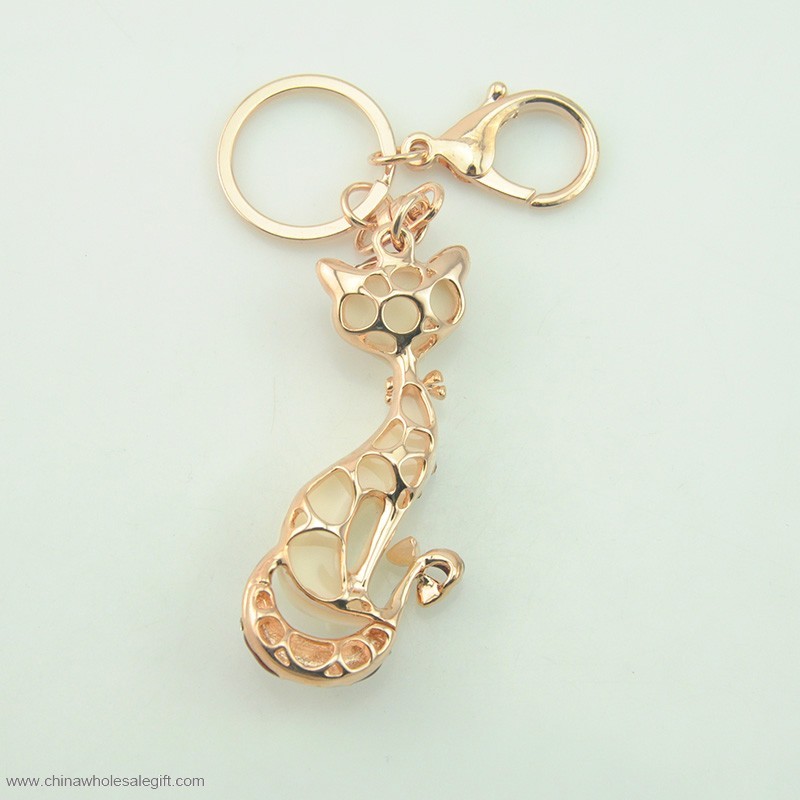 fox tail keychain