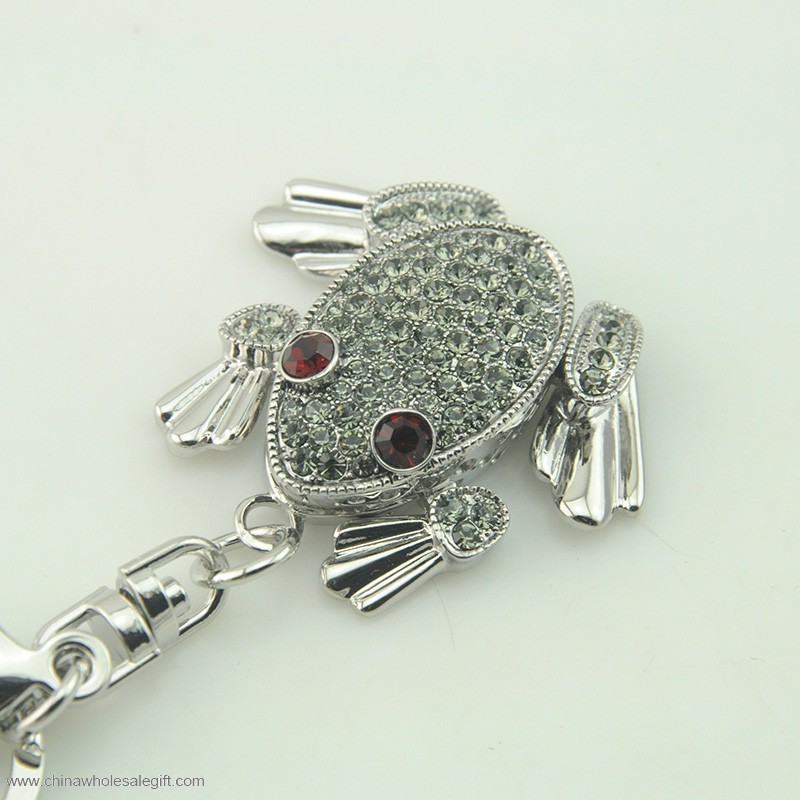 metal frog shaped keychain