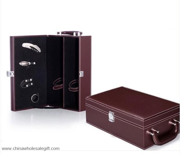 leather wine set gift boxes