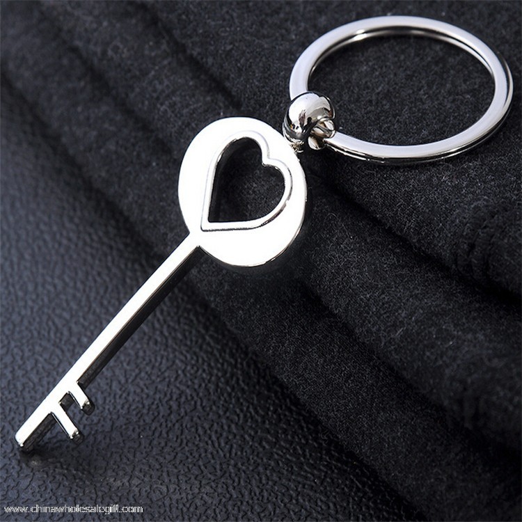 Metal Heart Key Form Schlüsselanhänger