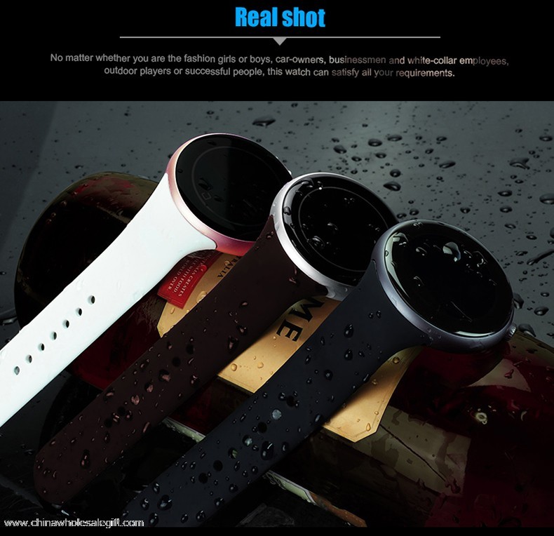 Elegant alla roung bluetooth smart watch för IOS och Android