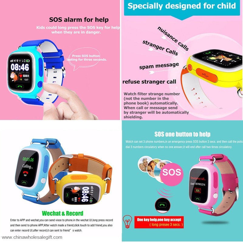 GPS smart watch phone for kids