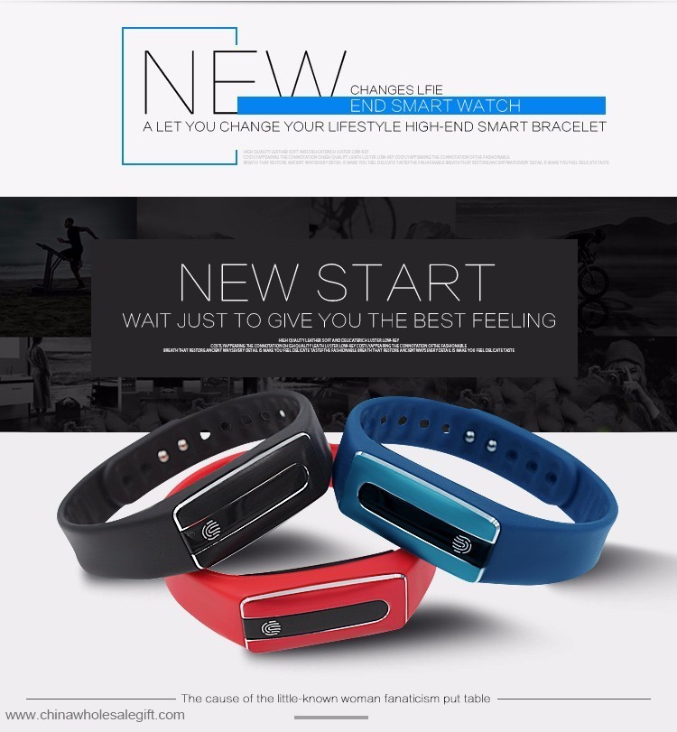 bluetooth wristband activity tracker with pedometer