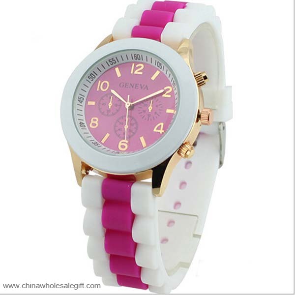 Double color Silicone Watch 