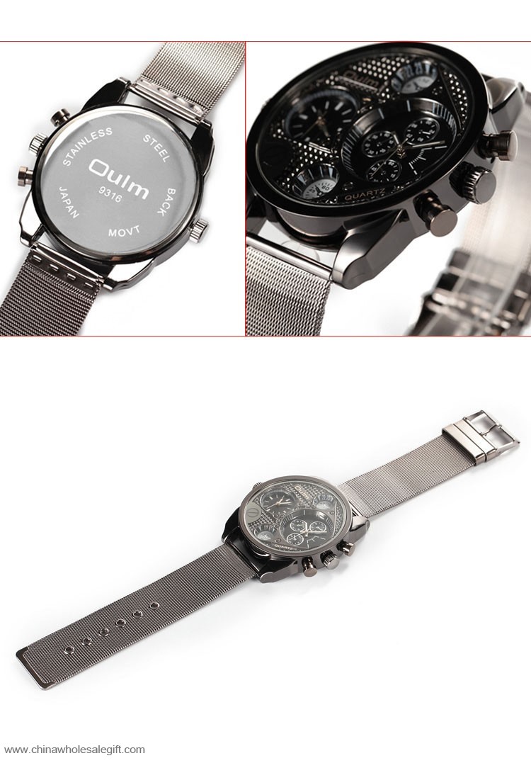   Quartz Wrist Watch with Small Dials 
