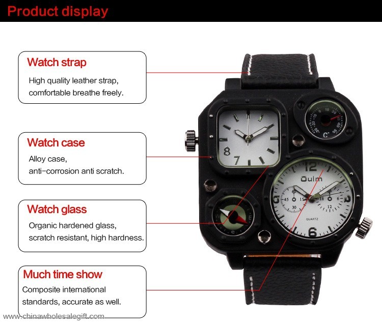 Multiple Time Zone Wristwatch 