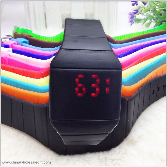in silicone led watches