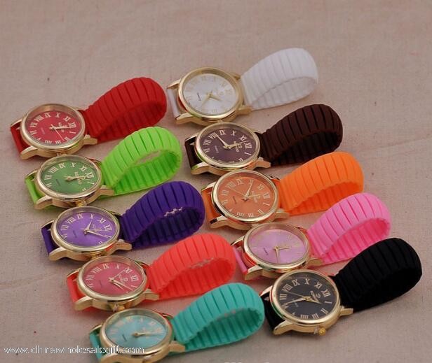 silicone band jelly watch