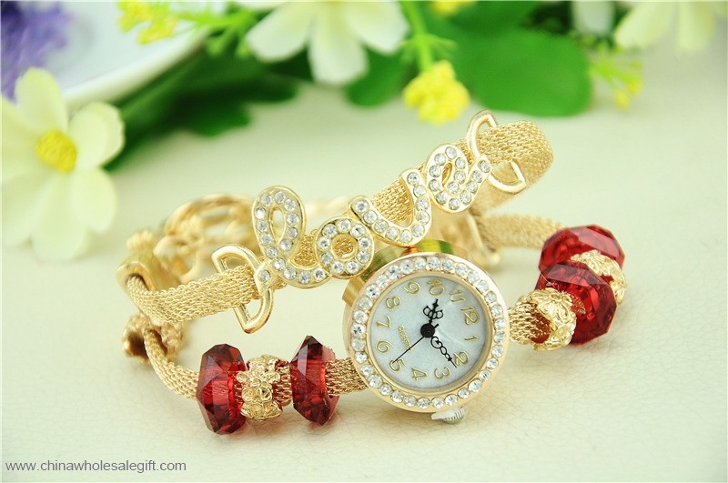  LOVE Pendant Bracelet Watch 