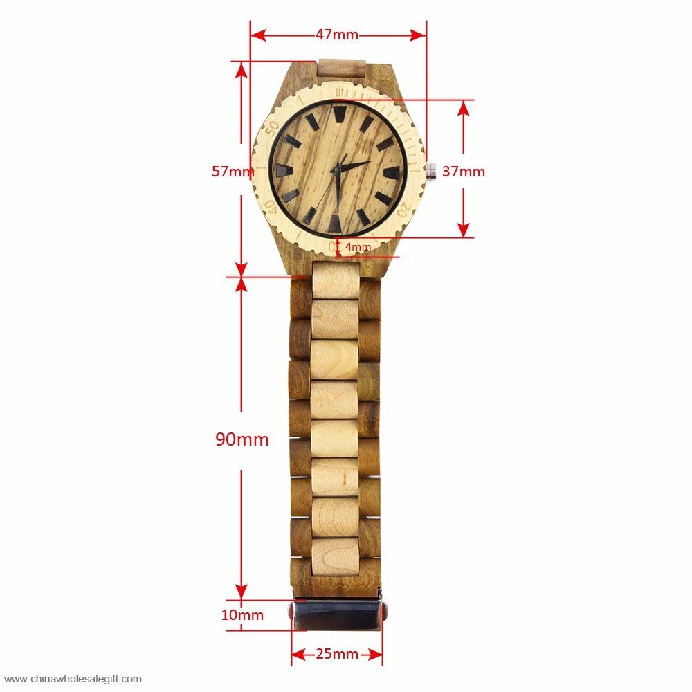 Holz Zifferblatt Inlay Uhr