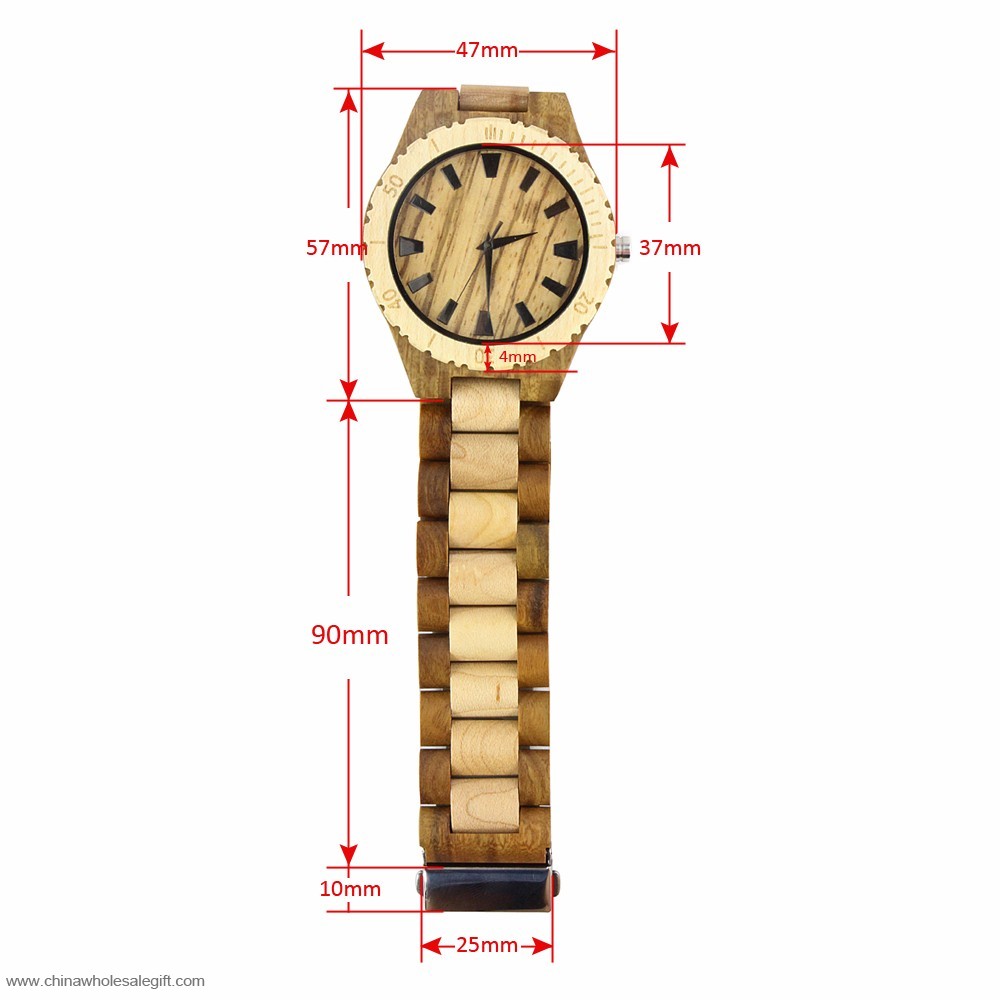 Holz Zifferblatt Inlay Uhr