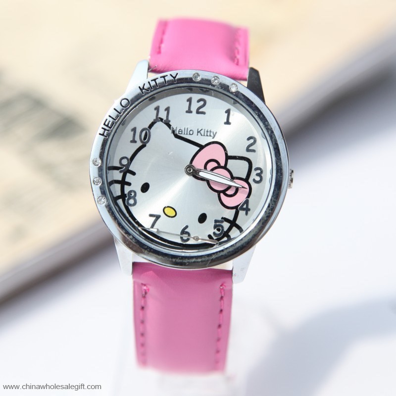 Leder Armband Cartoon Charakter Uhr