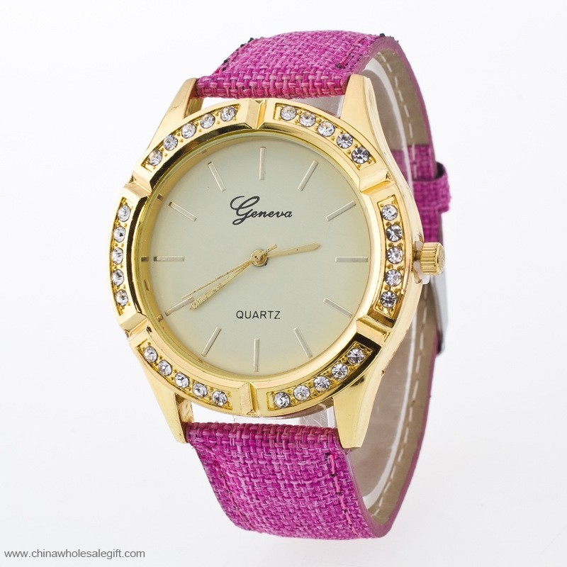 Leather Strap Wrist Band luxury Analog Quartz Wrist Watch