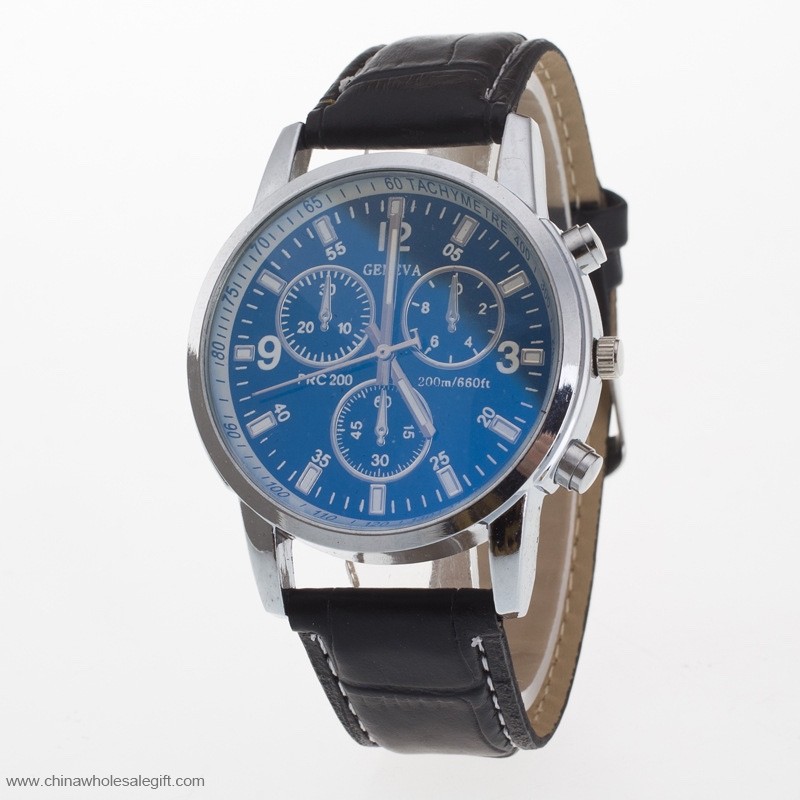 Tre Occhi Leather Strap Watches