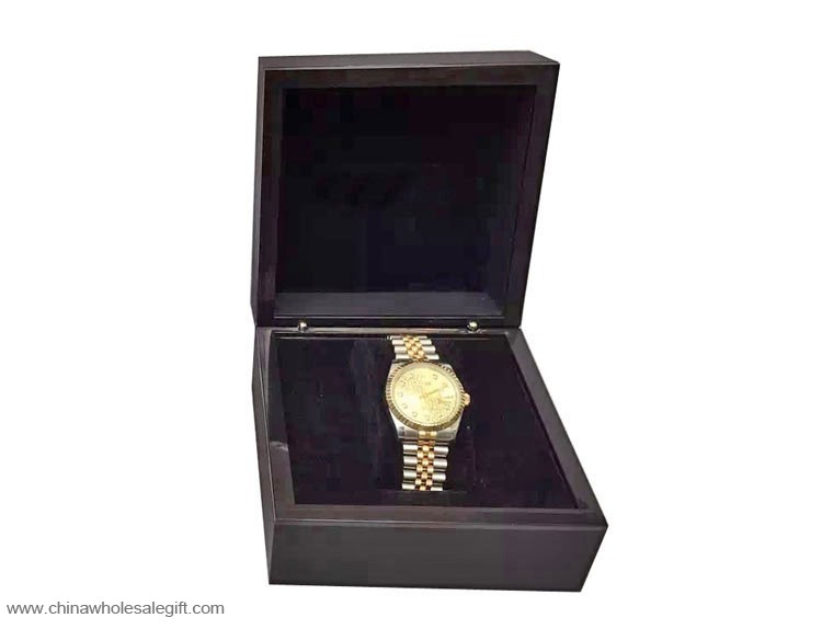 dřevěné hodinky úložný box