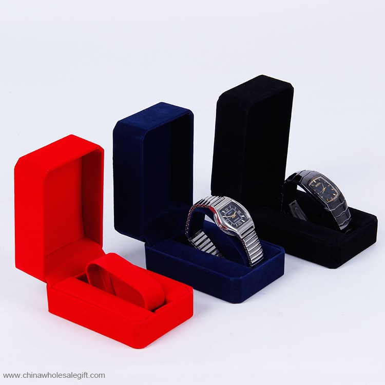 luxury velvet watch packaging box