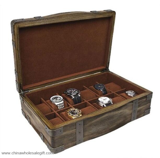  caixa de exibição do relógio de madeira 