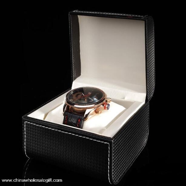 caja de reloj de cuero regalo
