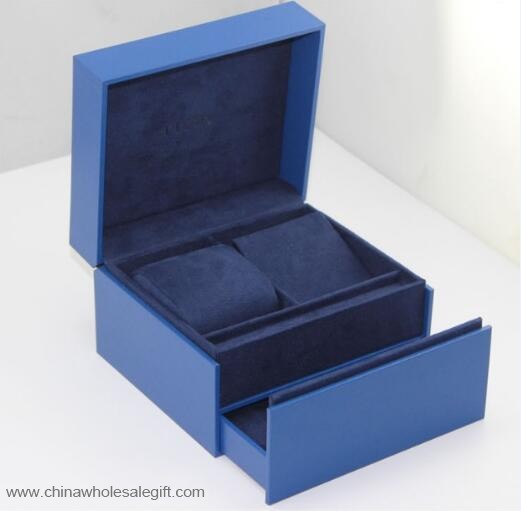 Blaue uhrenbox