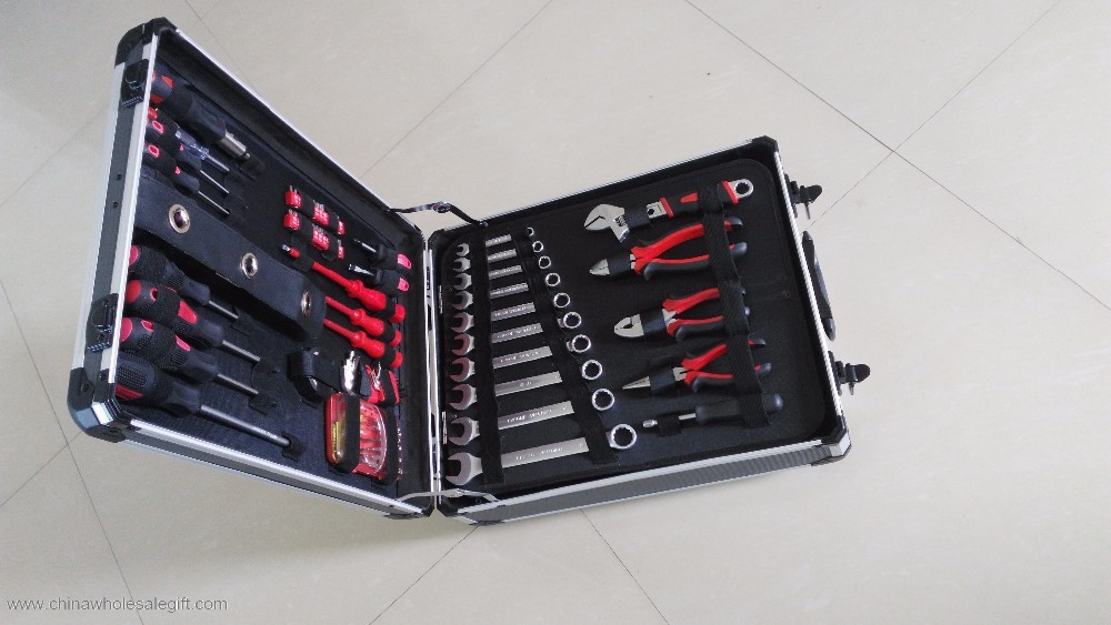 186 pcs aluminium kasus alat set 